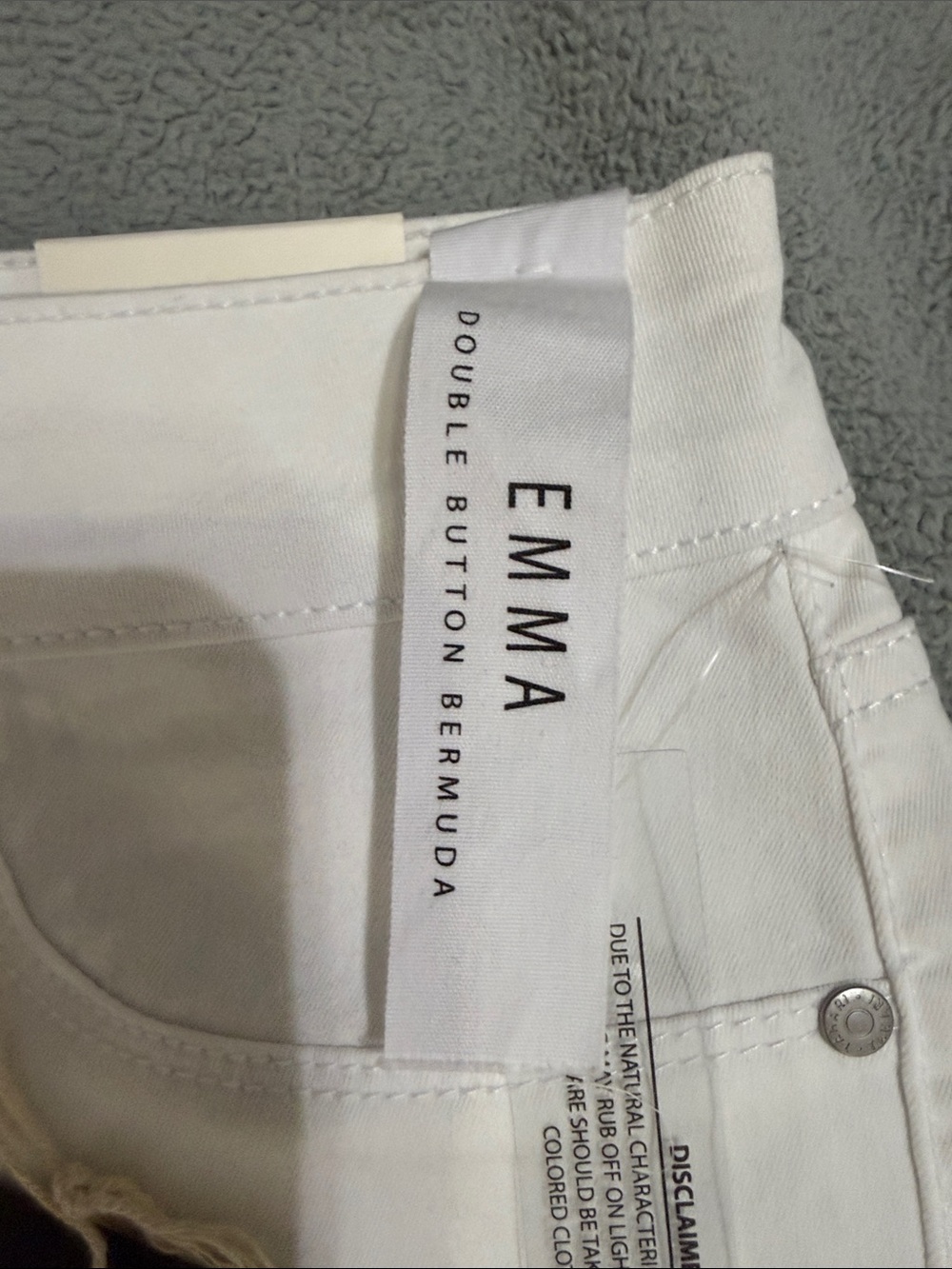 Tahari White Denim Jean Shorts for Women - Picture 2 of 12